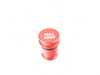 ES#4171978 - 028636ECS07-01 - Billet Power Port Plug - "Full Send" - Red Anodized - A little fun and function for your car! - ECS - Audi BMW Volkswagen Mercedes Benz MINI Porsche