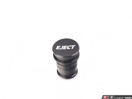 ES#4171974 - 028636ECS05-03 - Billet Power Port Plug - "Eject" - Black Anodized - A little fun and function for your car! - ECS - Audi BMW Volkswagen Mercedes Benz MINI Porsche