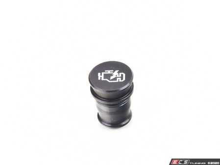 ES#4171971 - 028636ECS03-03 - Billet Power Port Plug - "CEL" - Black Anodized - A little fun and function for your car! - ECS - Audi BMW Volkswagen Mercedes Benz MINI Porsche