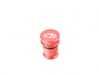 ES#4171969 - 028636ECS03-01 - Billet Power Port Plug - "CEL" - Red Anodized - A little fun and function for your car! - ECS - Audi BMW Volkswagen Mercedes Benz MINI Porsche