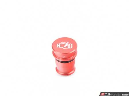ES#4171969 - 028636ECS03-01 - Billet Power Port Plug - "CEL" - Red Anodized - A little fun and function for your car! - ECS - Audi BMW Volkswagen Mercedes Benz MINI Porsche
