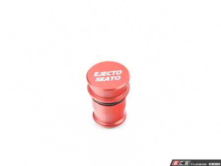 ES#4171975 - 028636ECS06-01 - Billet Power Port Plug - "Ejecto Seato" - Red Anodized - A little fun and function for your car! - ECS - Audi BMW Volkswagen Mercedes Benz MINI Porsche