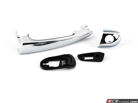 ES#3190506 - 95135 - Front Exterior Door Handle Bracket - Chrome - Fits the front left door. - Dorman - BMW