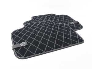 ES#3185858 - 51472447612 - Essentials Rear Carpeted Factory Floor Mats Set Black - Priced As Set  - Replace or upgrade to factory MINI mats - Genuine MINI - MINI