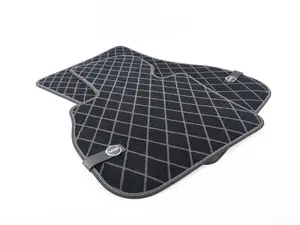 Essentials Front Carpeted Factory Floor Mats Set Black - Priced As Set 