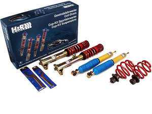 ES#4057 - 29524-2 - Street Performance Coilover Kit - Unrivaled comfort and performance. Average lowering of 1.6"-2.5"F 1.3"R - H&R - Audi