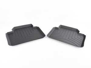 ES#2837687 - 444102 - F30/F31 Rear FloorLiner - Black - Laser measured for perfect fitment and ultimate protection against moisture and debris - WeatherTech - BMW