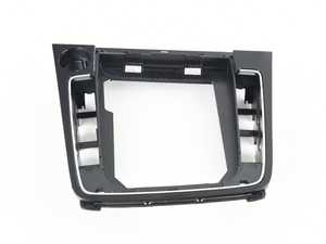 ES#3439514 - 5GM864263CXVI - Center console shifter trim - Titanium black/brushed - This piece holds the shift boot assembly - Genuine Volkswagen Audi - Volkswagen