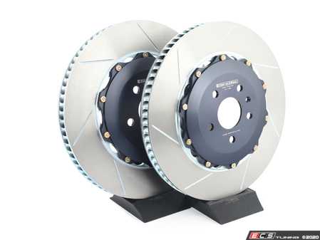 ES#3647207 - GIR-A1-152 - Girodisc 2-Piece Floating Front Rotors (Slotted) - Pair - Upgrade your brakes with lightweight, high-performance OE-sized replacement discs - The factory brake bias is maintained along with ABS efficiency. - Girodisc - Audi