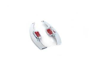 ES#4445641 - 025361ECS01-04 - MK5/MK6 Paddle Shifter Extension Set - Satin Chrome - (NO LONGER AVAILABLE) - Maintain steering control while changing gears with our paddle shifter extensions - ECS - 