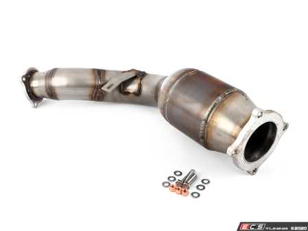 ES#4428807 - 769521KT - Oversized Downpipe With High Flow Catalytic Converter - 80mm to 65mm oversized stainless steel construction - Supersprint - Porsche