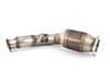 ES#4428807 - 769521KT - Oversized Downpipe With High Flow Catalytic Converter - 80mm to 65mm oversized stainless steel construction - Supersprint - Porsche