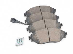 ES#3640387 - 3C0698151M - Front Brake Pad Set - Includes brake pad wear sensor - Genuine Volkswagen Audi - Volkswagen