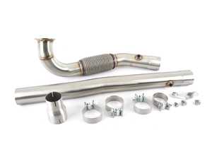 ES#3706767 - IEEXCC6 - IE Performance Downpipe  - Stainless 3" downpipe system with high-flow 200 CPI Metal Matrix catalyst - Replaces restrictive 60mm factory tubing - Integrated Engineering - Volkswagen