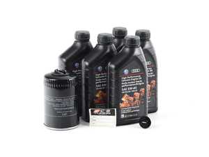 ES#2724091 - 068115561BPTKT - Genuine Oil Service Kit - With ECS Magnetic Drain Plug - Featuring original Volkswagen oil, filter, and ECS Magnetic drain plug. - Assembled By ECS - Volkswagen