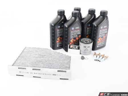 ES#3698463 - ge525021qdspKT - 40K Service Kit - Featuring service parts for oil change, cabin filter, and spark plugs. - Genuine Volkswagen Audi - Volkswagen