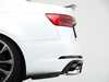ES#4056580 - 006077LA01 - Audi B9 S4 Rear Diffuser - Gloss Black - Add some aggressive styling to your Audi! - ECS - Audi