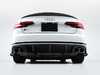 ES#4056580 - 006077LA01 - Audi B9 S4 Rear Diffuser - Gloss Black - Add some aggressive styling to your Audi! - ECS - Audi