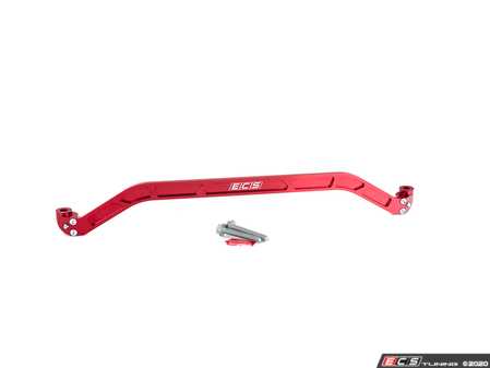ES#3536468 - 020801ECS02-02KT -  MK7 Front Subframe Brace - Red Anodized - Add structural bracing between both front control arm mounts for increased chassis rigidity - ECS - Volkswagen