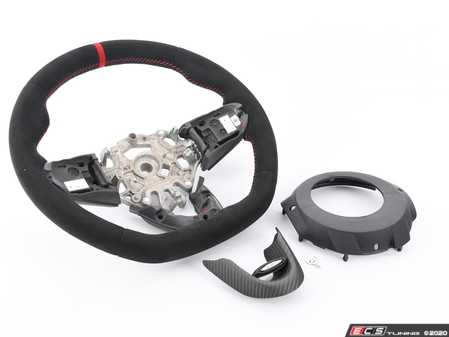 ES#4033359 - 32302364770 - JCW PRO Steering Wheel In Alcantara - Paddle Shifter Version - Upgraded steering wheel with a JCW feel, 2014-2021 cars - Genuine MINI - MINI