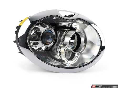 ES#2986335 - 63127198740 - Headlight Assembly - Xenon - Right LUS5471
 - Mounts to the front hood section, AL and Magnetti Marelli are the same company on this part. - Automotive Lighting - MINI