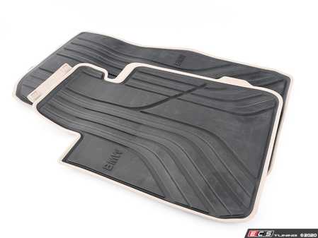 ES#2733431 - 51472351159 - Front Rubber Floor Mats - Modernline - (NO LONGER AVAILABLE) - Protects your floor and carpet from moisture - Genuine BMW - 