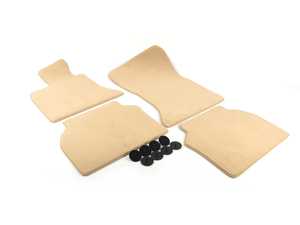 ES#2805218 - 51477353714 - F07 Set of Floor Mats - Veneto Beige Velour - Complete set of four - Genuine BMW - BMW