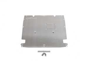 ES#4151012 - 029161ECS02AKT - Audi B9 SQ5 Engine Street Shield Aluminum Skid Plate - Protect your vehicle's plastic oil pan with this .128" thick aluminum skid plate - ECS - Audi