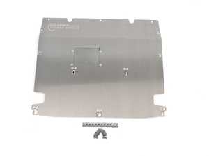 ES#4151011 - 029161ecs01AKT - Audi B9 Q5 Engine Street Shield Aluminum Skid Plate - Protect your vehicle's plastic oil pan with this .128" thick aluminum skid plate - ECS - Audi
