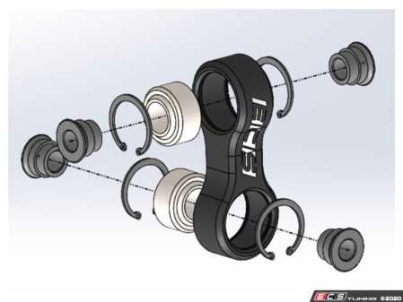 ECS - 025180ECS02 - Billet Performance Rear Sway Bar End Links - Audi