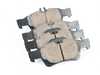 ES#3161634 - EUR986 - Rear Euro Ceramic Brake Pad Set - For those looking for a low dust replacement brake pad. Does not include new brake pad wear sensors. - Akebono - Mercedes Benz
