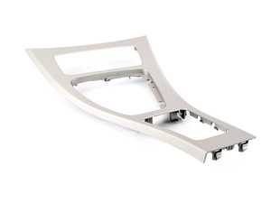 ES#2537376 - 51169197236 - Center Console Cover - Front - Satin Silver - Genuine BMW - BMW