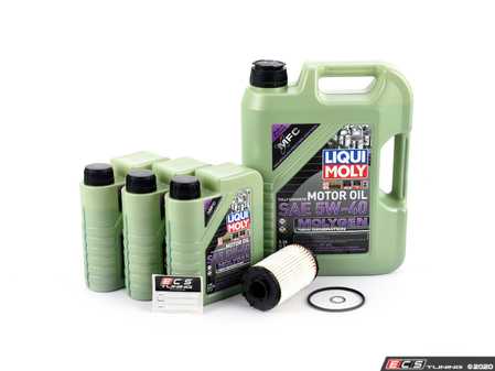 ES#4266277 - 06M198405FKT3 - Oil Service Kit - Includes Liquimoly Molygen High Performance Engine Oil (5w-40), Filter, drain plug, and washer for a complete oil service - Assembled By ECS - Audi