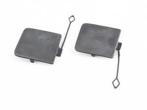 ES#4188023 - 51122452518 - Tow Hook Cover Set (Black) - Replace your lost or damaged tow hook cover - Genuine BMW - BMW