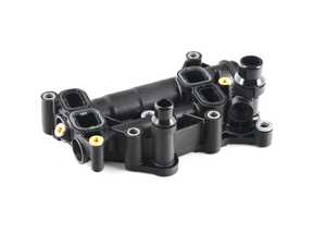 ES#2734086 - 11428507694 - Engine Oil Cooler Thermostat W/ Housing - Located between the oil filter housing and the engine oil cooler - Genuine BMW - BMW