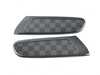 ES#3029618 - 51132410453 - Trim Cover Set With Pad - Checkered Black/Gray - These insert into the the side scuttle turn signal light as a decor upgrade - Genuine MINI - MINI