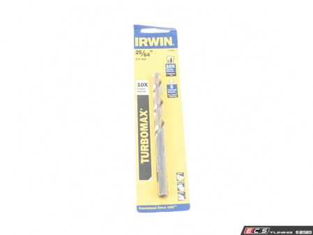 ES#2937342 - AHN73325 - 25/64" Turbo Max Drill Bit - High performance metal drilling for portable drill users, works well on curved surfaces - Irwin Hanson - Audi BMW Volkswagen Mercedes Benz MINI Porsche