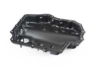 ES#3697681 - 04E103602B - Engine Oil Pan - Drain plug included - Vaico - Volkswagen