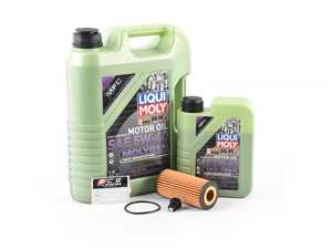 ES#4006931 - 06L115562KT11 - Liqui Moly MolyGen - Oil Service Kit (5w-40) - With Magnetic Drain Plug - Includes Hengst oil filter, Liqui Moly 5w-40 oil with MolyGen technology and ECS Magnetic Drain Plug - Assembled By ECS - Audi Volkswagen
