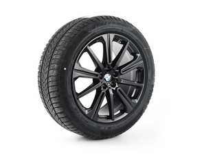 ES#4184432 - 36112462595 - 20" Style 748M Black Cold Weather Wheel & Tire Set - Each - Drive with confidence in the cold weather season! - Genuine BMW - BMW