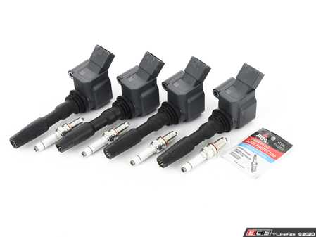 ES#4001291 - 04e905602dKT2 - Ignition Service Kit - Includes four genuine OEM coil packs and OEM spark plugs - Genuine Volkswagen Audi - Audi Volkswagen
