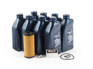 ES#3677567 - E7035DOILAMKT2 - Genuine BMW Oil Change Kit / Inspection I Kit  - Everything you need for a comprehensive oil service, including 0w-30 Genuine BMW oil, Hengst filter with new drain plug - Assembled By ECS - BMW