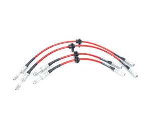 ES#4265719 - 007340lafr1KT - Exact-Fit Stainless Steel Brake Lines - Front & Rear Kit - DOT-compliant kit to improve pedal feel in your vehicle. - ECS - BMW