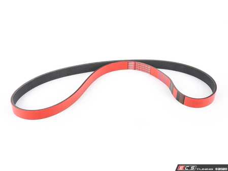 ES#4043249 - 7PK1310ECS - Performance Kevlar Reinforced Supercharger Belt - Our Red Kevlar accessory Belts are both an aesthetic improvement and a performance alternative to a traditional belt. - ECS - Audi