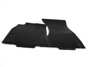 ES#2100424 - 8T1061221A041 - Front All-Weather Rubber Floor Mat Set - Black - Featuring the S5 logo - Genuine Volkswagen Audi - Audi