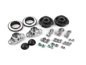 ES#3111721 - 015102ECS02-03KT - Heavy duty cup kit/Coilover Installation Kit - Everything you need for a quick and easy install. Featuring ECS upgraded front strut mounts! - Assembled By ECS - Volkswagen