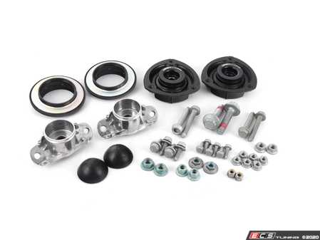 ES#3111721 - 015102ECS02-03KT - Heavy duty cup kit/Coilover Installation Kit - Everything you need for a quick and easy install. Featuring ECS upgraded front strut mounts! - Assembled By ECS - Volkswagen