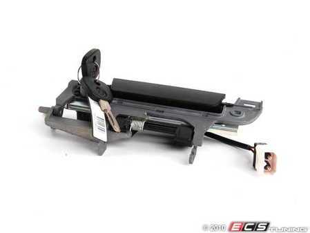 ES#90398 - 51218199923 - E36 Front Complete Outer Door Handle - Left - (NO LONGER AVAILABLE) - Includes key and catch assembly - Genuine BMW - BMW