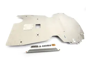 Turner Motorsport Aluminum Skid Plate - Mill Finish - E8X 1 Series