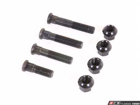 ES#3552584 - LS098080C - Press-In Wheel Stud Kit - Conical Seat Nuts - 80mm Front / 80mm Rear - Set of 20 OEM quality studs and lug nuts - Rennline - Porsche